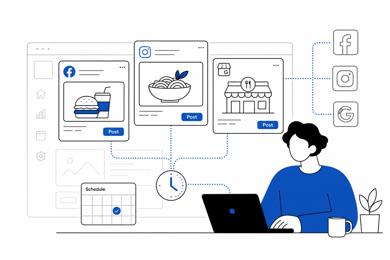 Social media posting management software